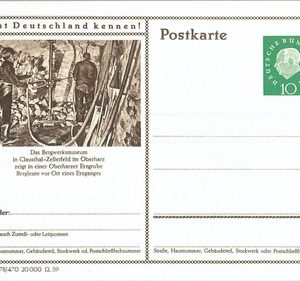 66463 - GERMANY  - Postal History - STATIONERY CARD:  MINING Minerals