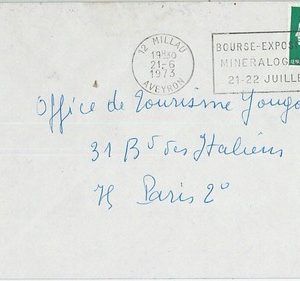 66476 - FRANCE- POSTAL HISTORY - Postmark on COVER 1973:  Minerals MINING