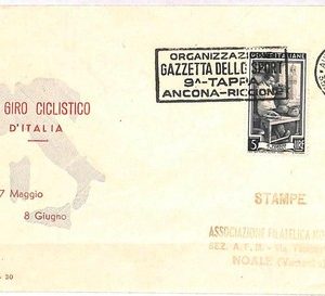 ai4054 - Italy - POSTAL HISTORY - COVER - Cycling - 1952 GIRO D'ITALIA