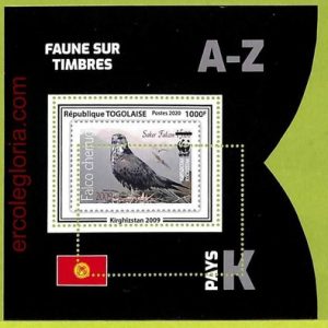 B1105 - TOGO  - ERROR MISPERF Stamp Sheet - 2020 - BIRDS    WWF