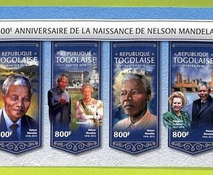 B1130 - TOGO  - ERROR IMPERF Stamp Sheet - 2018 - Nelson Mandela