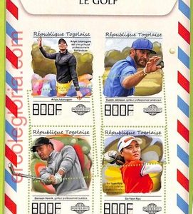 B1132 - TOGO  - ERROR MISPERF Stamp Sheet - 2017 - SPORT Golf