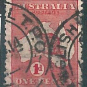 70287 - AUSTRALIA - STAMP: 1 d  Finely Used postmark TPO