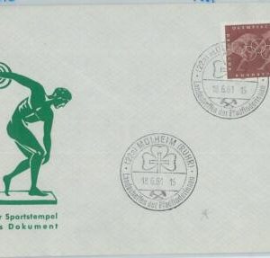 75778 - GERMANY - Postal History - EVENT Postmark 1961 Boy Scouts OLYMPIC GAMES