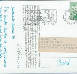 75780 - MONACO - Postal History -  Postmark on POSTMARK  1989 Auto CARS