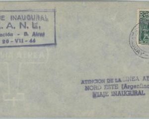 77231 - PARAGUAY - POSTAL HISTORY - First Flight  COVER: Asuncion to BA 1944