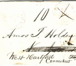 72320 -  USA - PREPHILATELIC Cover:  BOSTON  forwaerded to NEW  IPSWICH 1800's