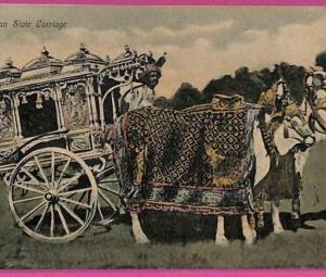ag3786  - INDIA - VINTAGE POSTCARD  - Ethnic, Indian State Carriage