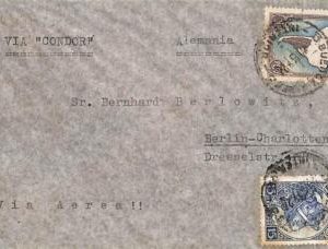 ac6415 - ARGENTINA - POSTAL HISTORY - AIRMAIL COVER  to GERMANY  1937 Via CONDOR