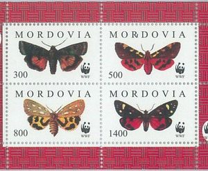 M1999 - RUSSIAN STATE, SHEET: WWF, Butterflies, Insects