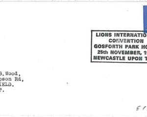 25988 - GB - POSTAL HISTORY : Event postmark  NEWCASTLE Upon Tyne LIONS   1972