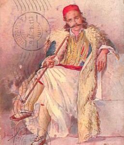 ac9114 - GREECE - VINTAGE POSTCARD - ETHNIC, Costume - 1916