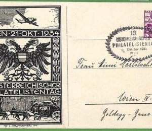 ZA0402 - AUSTRIA - Postal History - STATIONERY CARD - Eagles BIRDS - 1934