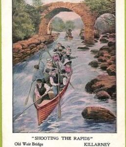 ac9230 - IRELAND - VINTAGE POSTCARD -  Killarney , Old Weir Bridge