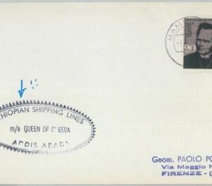 77860 - GERMANY - Postal History - POSTMARK on CARD  Boats Ships ETHIOPIA
