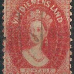 70224b - AUSTRALIA: Tasmania - STAMP: Stanley Gibbons # 57 Used - PEN POSTMARK