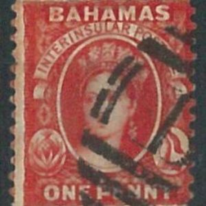 70306 - BAHAMAS - STAMP: Stanley Gibbons # 8   - Fine  Used