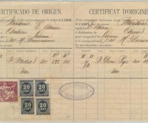 79164 - SPAIN - POSTAL HISTORY - REVENUE STAMPS on document JEREZ de la FRONTERA