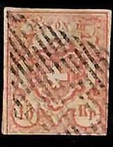 94987bI - SWITZERLAND -  STAMPS  - Zumstein # 20 -  Fine  USED
