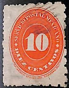 94945c  - MEXICO -  STAMPS  - Michel  # 169 Perforated 12*6*6*6 -  Fine USED