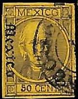 94934fA  - MEXICO -  STAMPS  - Yvert # 46 II -  USED