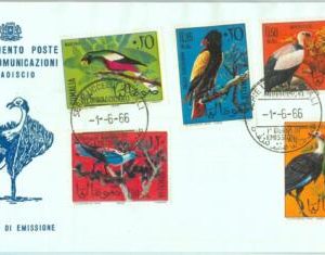 87563 - SOMALIA - Postal History  -  FDC COVER  1966 -- FAUNA  Birds