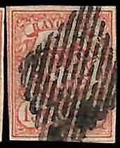 94987aF - SWITZERLAND -  STAMPS  - Zumstein # 20 -  USED