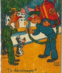 92070 - FRANCE -  Vintage POSTCARD -  HUMOUR  COMIC  Dog