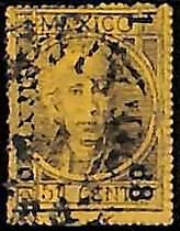 94938f  - MEXICO -  STAMPS  - Yvert # 46a II  - Fine USED