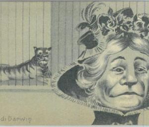 92094  -  Vintage POSTCARD -  COMIC   HUMOR - Evolution DARWIN