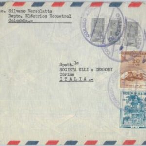 81571 - COLOMBIA - Postal History - Airmail COVER to ITALY  1956