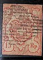 94987aA - SWITZERLAND -  STAMPS  - Zumstein # 20 -  USED