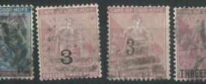 70344x - CAPE of GOOD HOPE - STAMPS - Small lot of 4 stamps USED