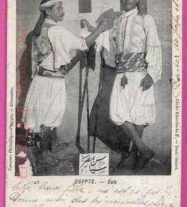 ag2827 - EGYPT - VINTAGE POSTCARD - Alexandrie - Costumes - 1907
