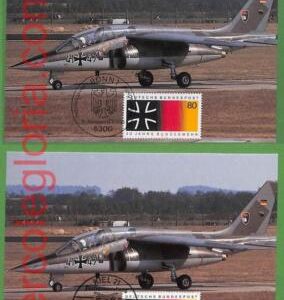 ag7290 - GERMANY -  SET OF 2 PIECES MAXIMUM CARD - 12.11.1985 - AIRPLANE