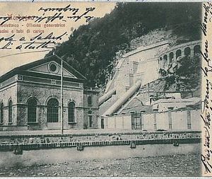 CARTOLINA d'Epoca SONDRIO - Morbegno : IMPIANTO IDRO-ELETTRICO 1901