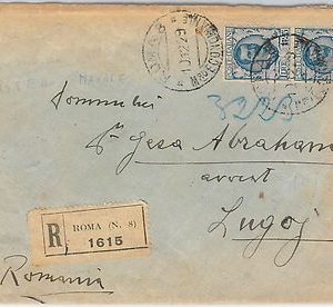 53291  - REGNO- Storia Postale:  BUSTA con annullo: MINISTERO ECONOMIA NAVALE