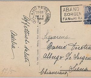 53292 - REGNO -  CARTOLINA con ANNULLO MECCANICO: Albano Terme 1949
