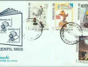 67532  - ARGENTINA - Postal History -  FDC  COVER 1988  BIRDS clown BOAT