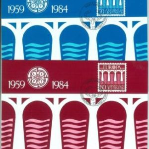 68728 - LIECHTENSTEIN - Postal History - Set of 2  MAXIMUM CARD 1984  - EUROPA