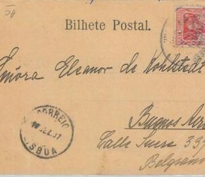 75229 - POSTAL HISTORY - POSTCARD from FUNCHAL on board GERMANY SHIP Paquebot