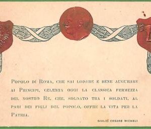 ah1201 - VINTAGE POSTCARD - ROYALTY  Reali ITALY Italia