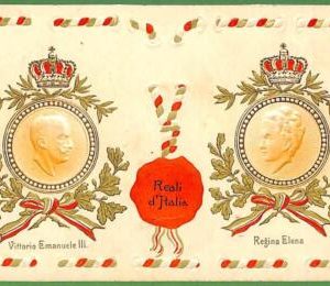 ah1172 - VINTAGE POSTCARD  -  ROYALTY Reali ITALY, Embossed