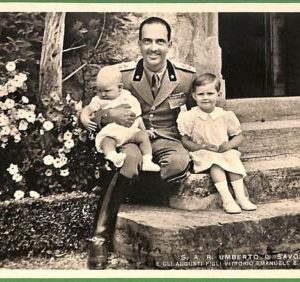 ah1166 - VINTAGE POSTCARD  - Umberto  Savoia, Maria Pia  -  ROYALTY  Reali ITALY