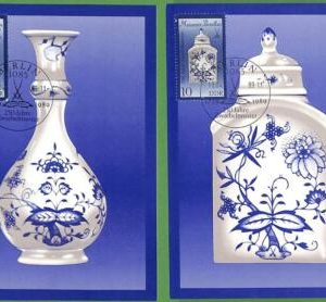 ag7454 - GERMANY DDR - Set of 5  MAXIMUM CARD - 18.04.1989 - Porcelain