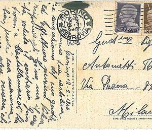 ITALIA LUOGOTENENZA:  storia postale - CARTOLINA 12.02.1946