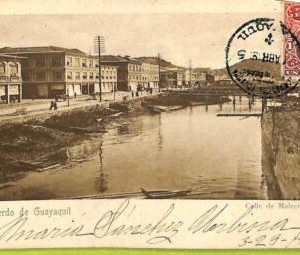af2381 - ECUADOR - Vintage Postcard -  Guayaquil - Calle de Malecon - 1905
