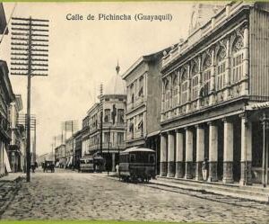 af2377 - ECUADOR - Vintage Postcard -  Guayaquil - Calle de Pichincha