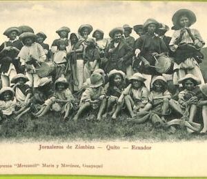 af2420 - ECUADOR - Vintage Postcard -  Quito - Jornaleros de Zambiza