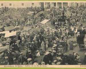 af2425 - ECUADOR - Vintage Postcard -  Quito - 1913 - Indios